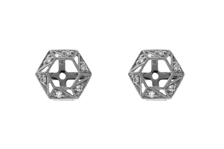 B054-99647: EARRING JACKETS .08 TW (FOR 0.50-1.00 CT TW STUDS)