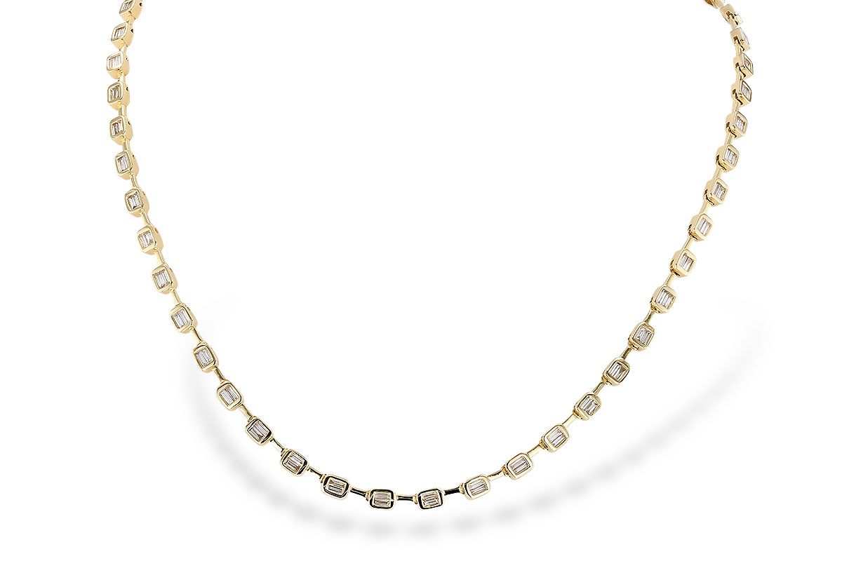 H328-59673: NECKLACE 2.05 TW BAGUETTES (17 INCHES)