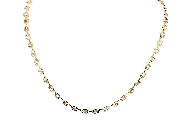 H328-59673: NECKLACE 2.05 TW BAGUETTES (17 INCHES)