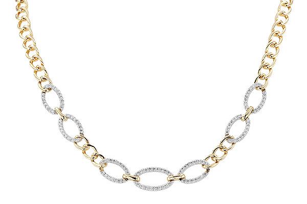 K328-56946: NECKLACE 1.12 TW (17")(INCLUDES BAR LINKS)
