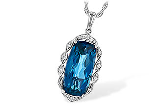 B244-92365: NECK 6.70 LONDON BLUE TOPAZ 6.81 TGW
