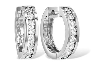 C240-39647: EARRINGS 1 CT TW