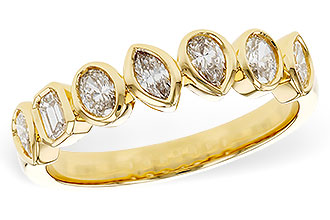 H329-52446: LDS DIA WED RG .62 TW FANCY CUT DIAS